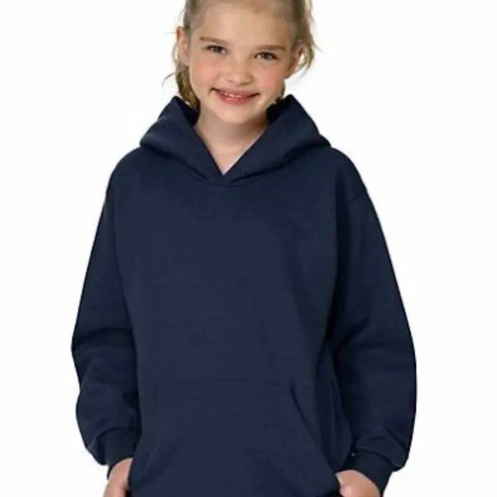 2 Hanes Youth Pullover Hoodie  Navy size XS